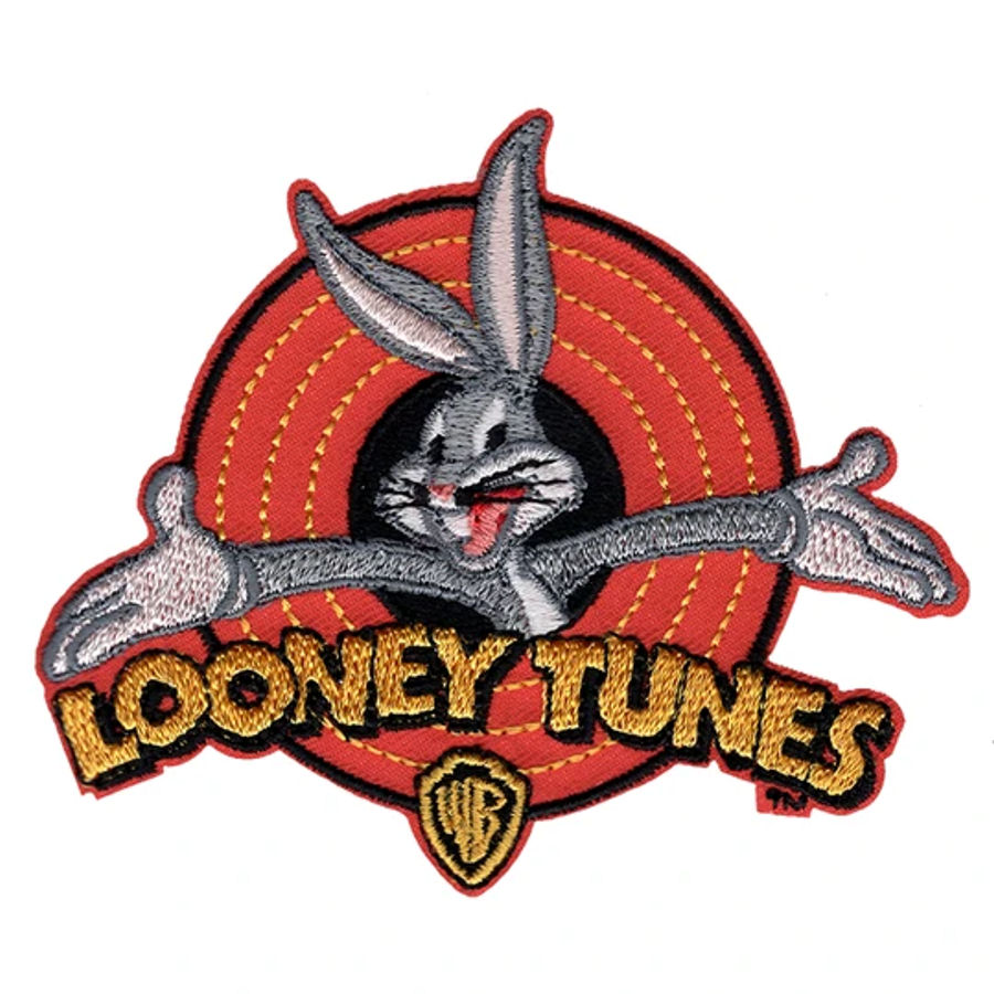 Looney Tunes Bugs Bunny Logo - Embroidered Iron-On Patch