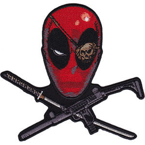 Deadpool Cross - Embroidered Patch
