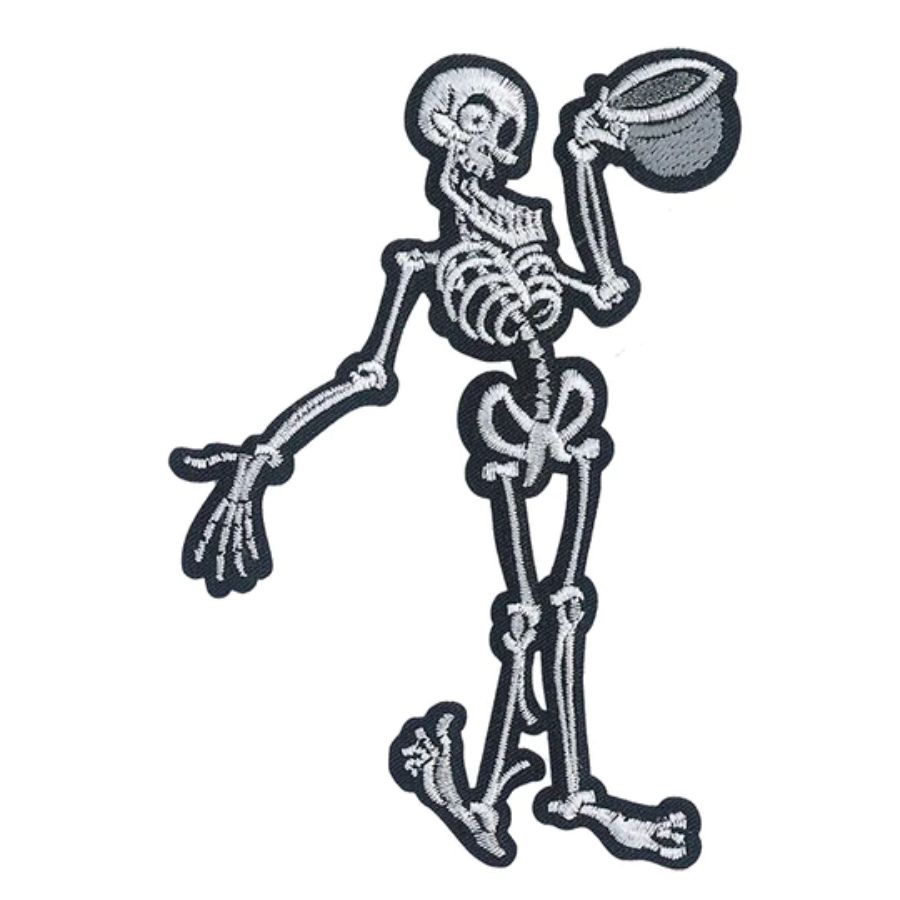 Corpse Bride BoneJangles - Embroidered Iron-On Patch