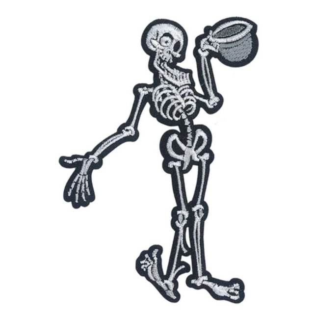 Corpse Bride BoneJangles - Embroidered Iron-On Patch