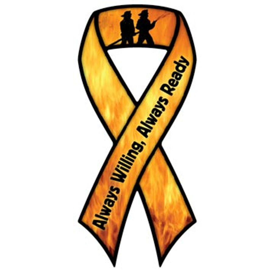 Firefighters, Always Willing, Always Ready - Ribbon Magnet