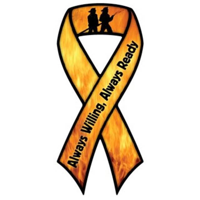 Firefighters, Always Willing, Always Ready - Ribbon Magnet
