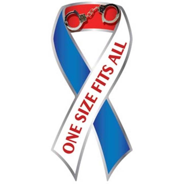 Handcuffs One Size Fits All - Ribbon Magnet
