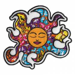 Dan Morris Sleeping Sun - Embroidered Iron-On Patch