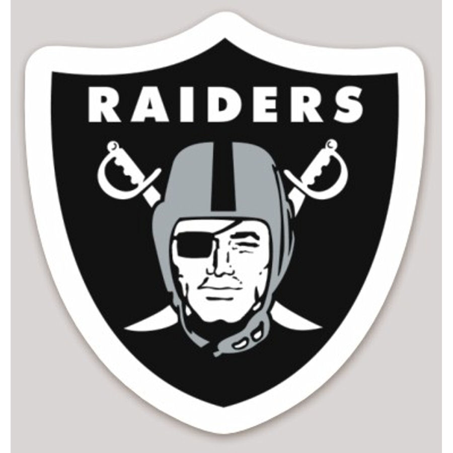 NFL 90s LOS ANGELES RAIDERS アメフト　シールドロゴ Las Vegas Oakland Raiders 1995-Present Logo - Sticker at Sticker