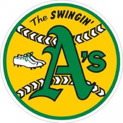 Oakland Athletics A's Retro 1971-1981 Logo - Vinyl Sticker