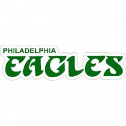 Philadelphia Eagles Retro Script Logo - Sticker