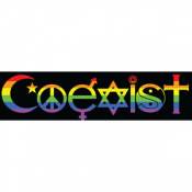 Rainbow Coexist Full Color - Mini Sticker