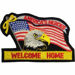 Welcome Home All Our Troops - Embriodered Iron-On Patch