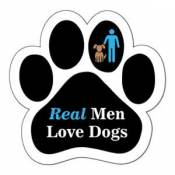 Real Men Love Dogs - Paw Magnet