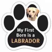 My First Born Is A Labrador - Paw Magnet