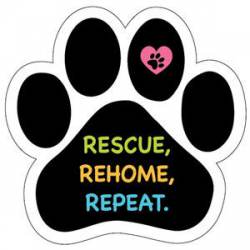 Rescue Rehome Repeat - Paw Magnet