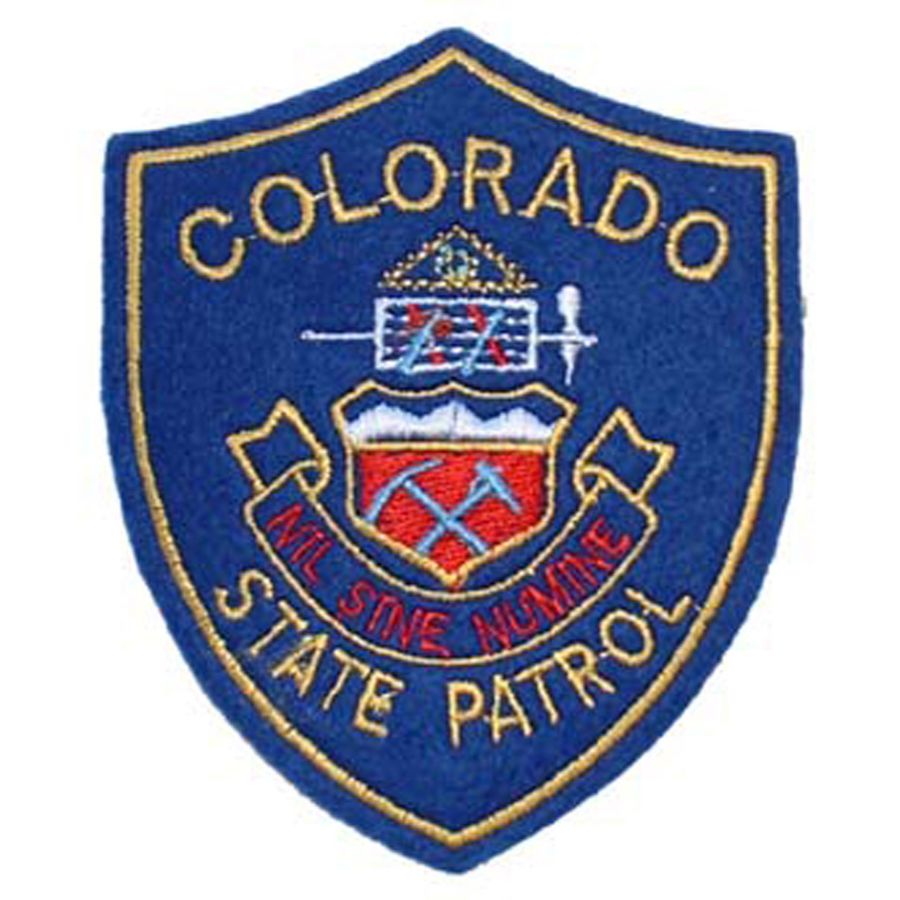 Colorado State Patrol - Embroidered Iron-On Patch