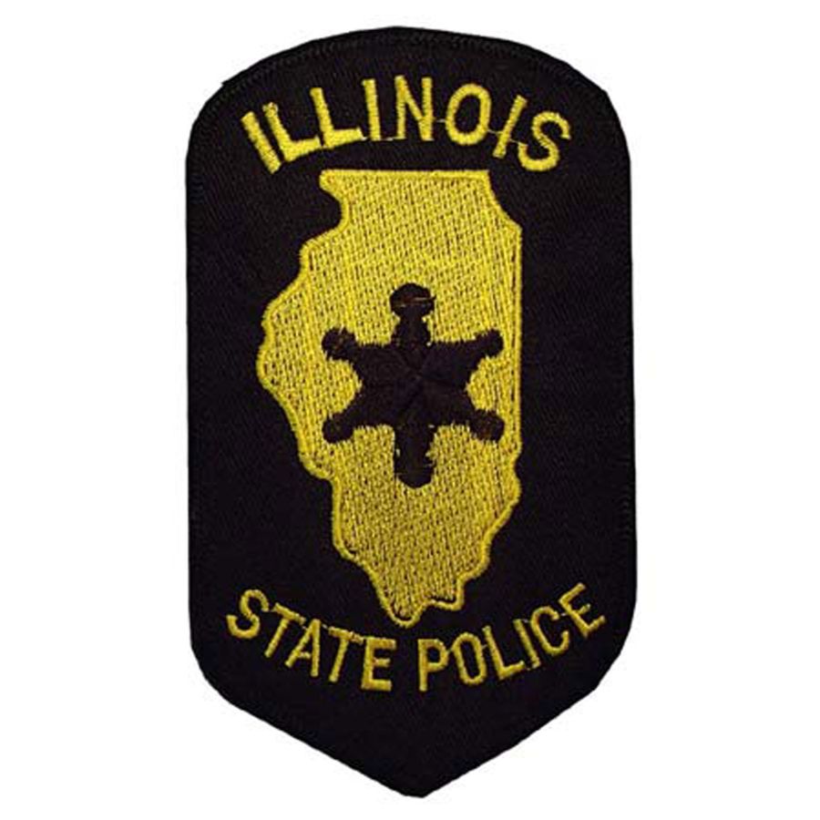 Illinois State Police Embroidered Iron On Patch At Sticker Shoppe
