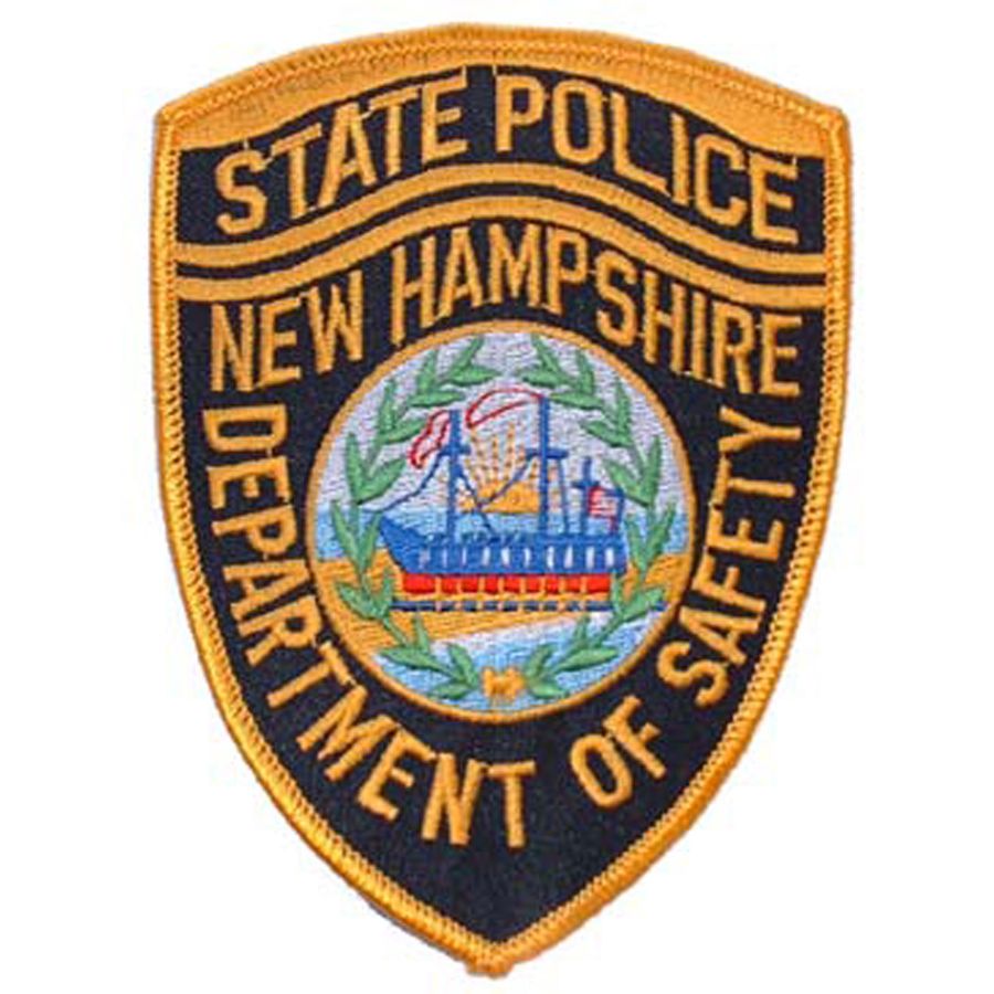 New Hampshire State Police Embroidered IronOn Patch at Sticker Shoppe