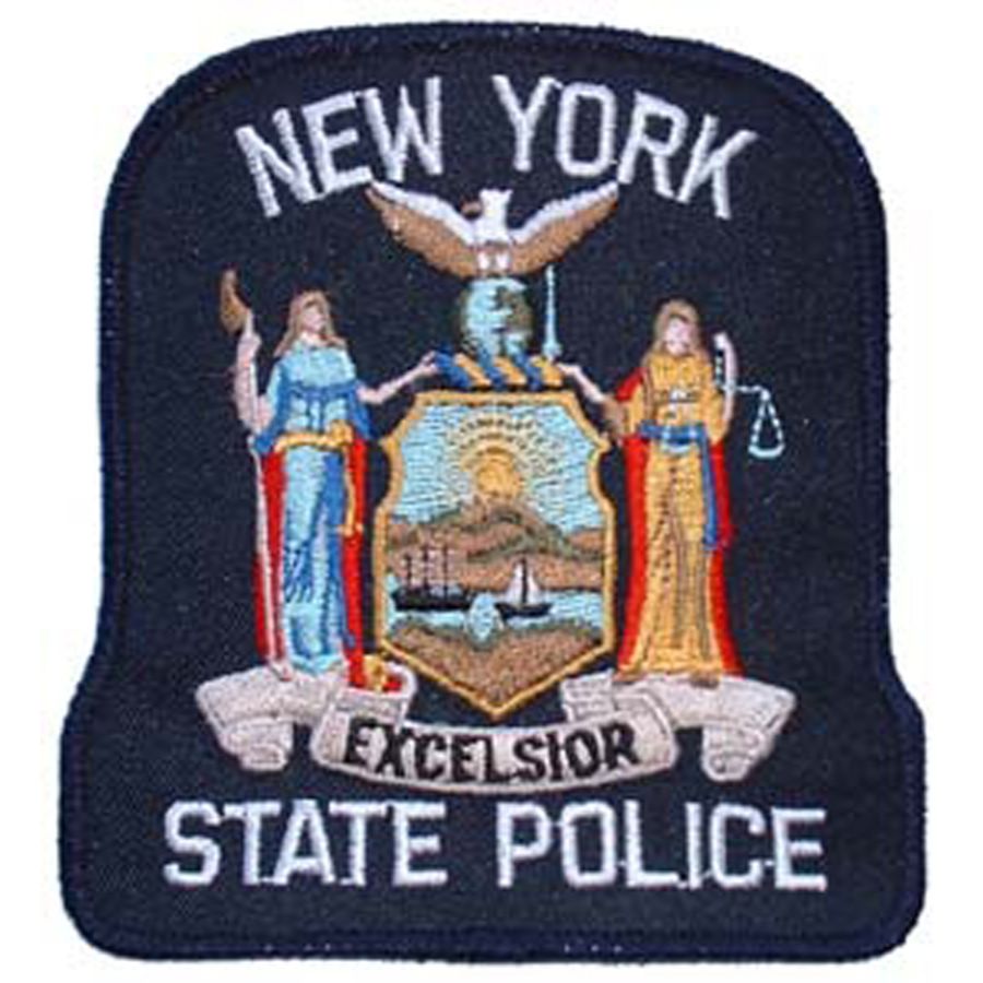New York State Police - Embroidered Iron-On Patch at Sticker Shoppe