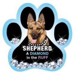 Shepherd, A Diamond In The Ruff - Paw Magnet