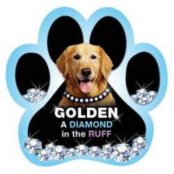 Golden, A Diamond In The Ruff - Paw Magnet