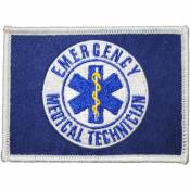 Emergency Medical Technician EMT Flag - Embroidered Iron-On Patch