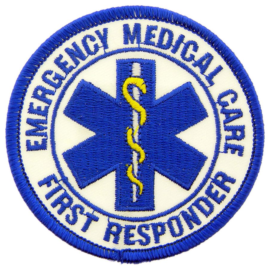 Emergency Medical Care First Responder Embroidered Iron