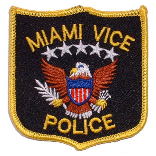 Miami Vice Police - Embroidered Iron-On Patch