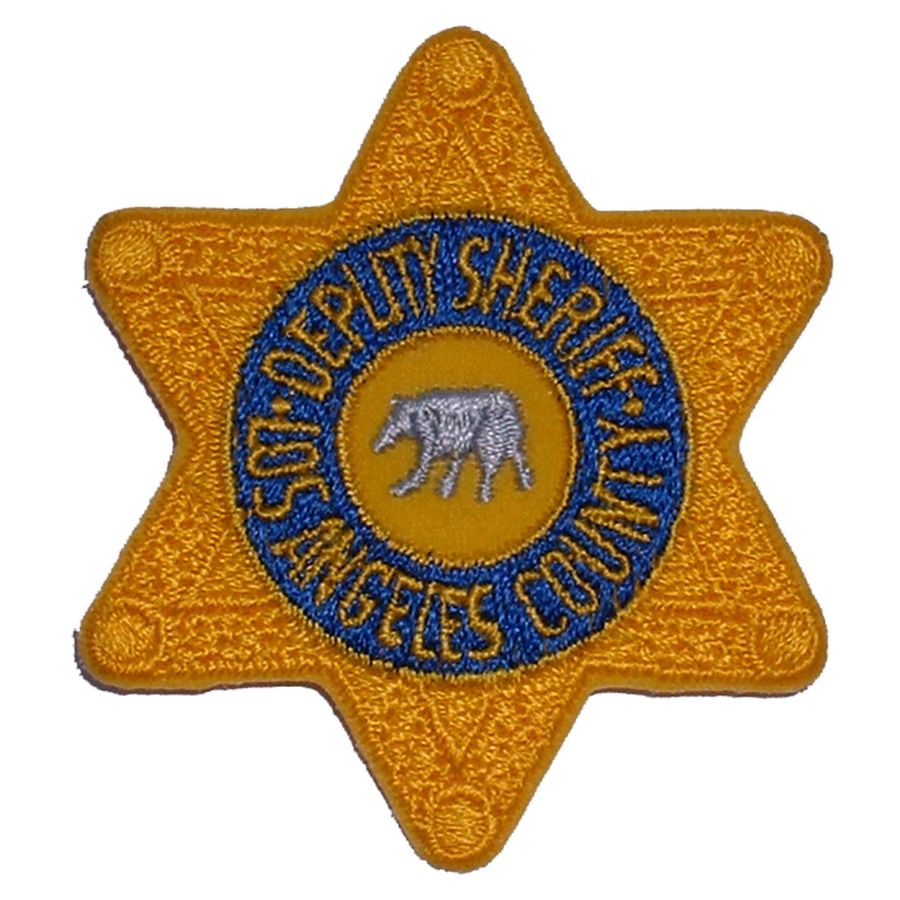 Deputy Sheriff Los Angeles County Embroidered IronOn Patch at