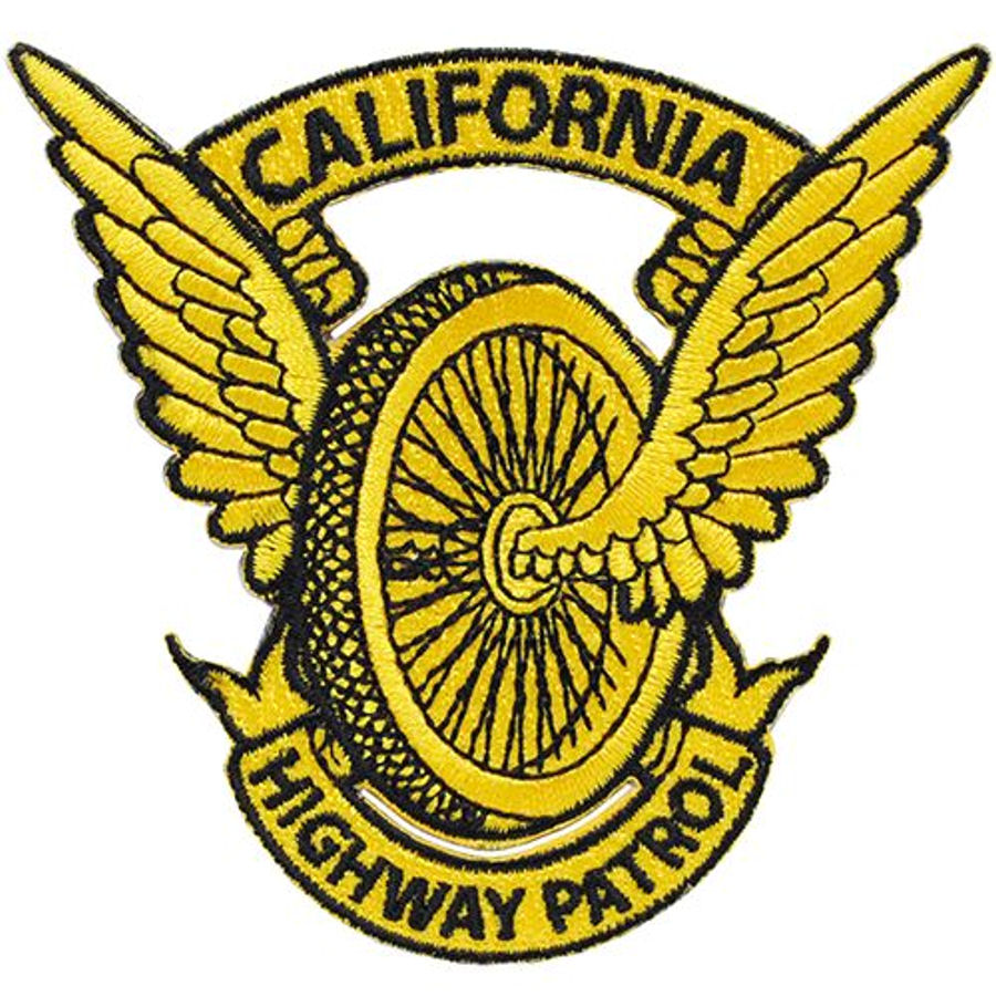 California Highway Patrol Embroidered IronOn Patch at Sticker Shoppe