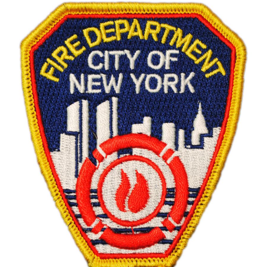FDNY Fire Department of New York - Embroidered Iron-On Patch at Sticker ...
