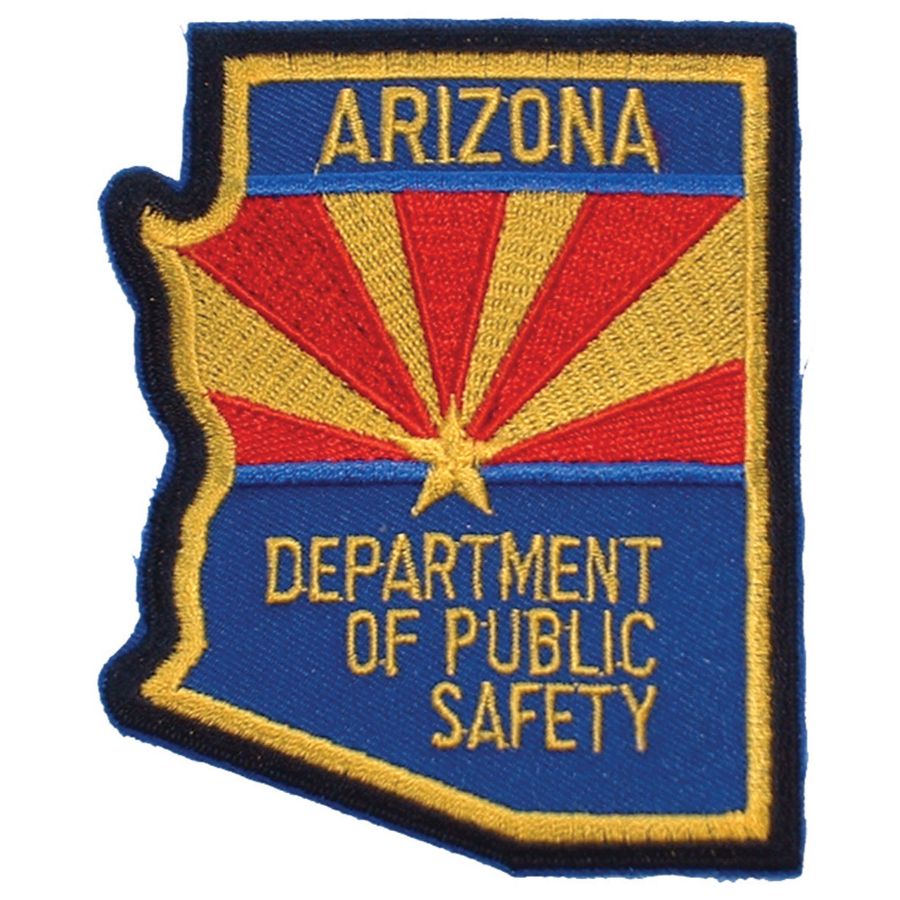 Arizona Department of Public Safety Large Embroidered IronOn Patch
