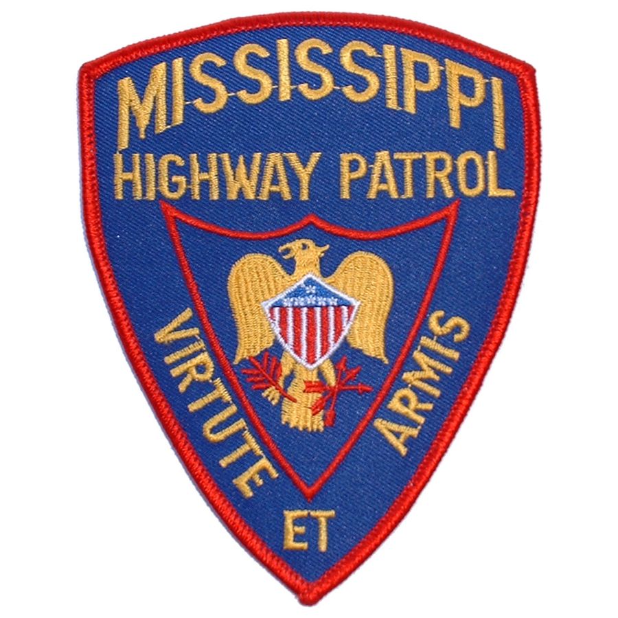 Mississippi Highway Patrol Large Embroidered IronOn Patch at Sticker