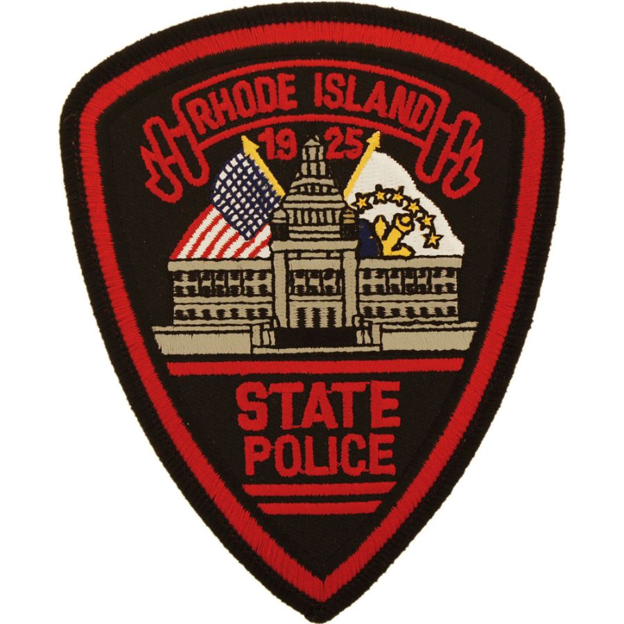 Rhode Island State Police Large Embroidered IronOn Patch at Sticker