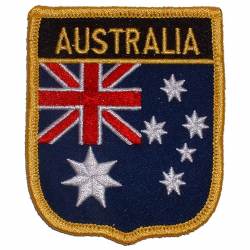 Australia - Flag Shield Embroidered Iron-On Patch
