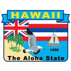 Hawaii - State Historical Embroidered Iron-On Patch