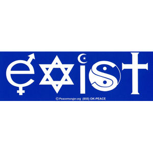 EXIST Symbolglyph - Bumper Sticker at Sticker Shoppe