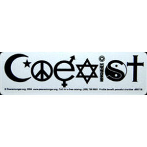 Coexist - Black on Clear Decal