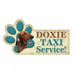 Doxie Taxi Service - Paw Transport Magnet