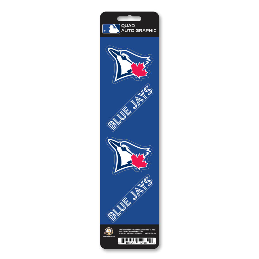 Toronto Blue Jays - Set Of 4 Quad Sticker Sheet