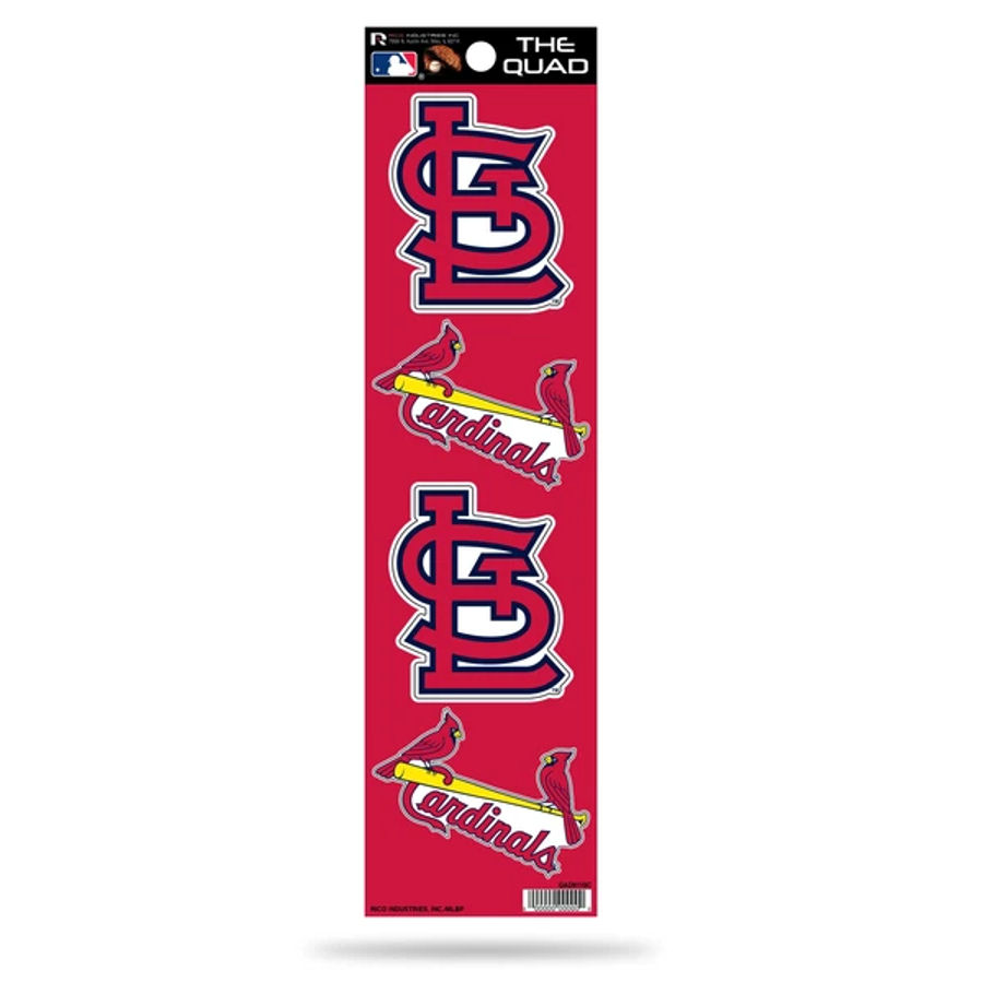 St. Louis Cardinals 2021 Logo - Set Of 4 Quad Sticker Sheet at Sticker ...