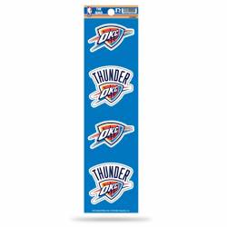 Oklahoma City Thunder - Set Of 4 Quad Sticker Sheet