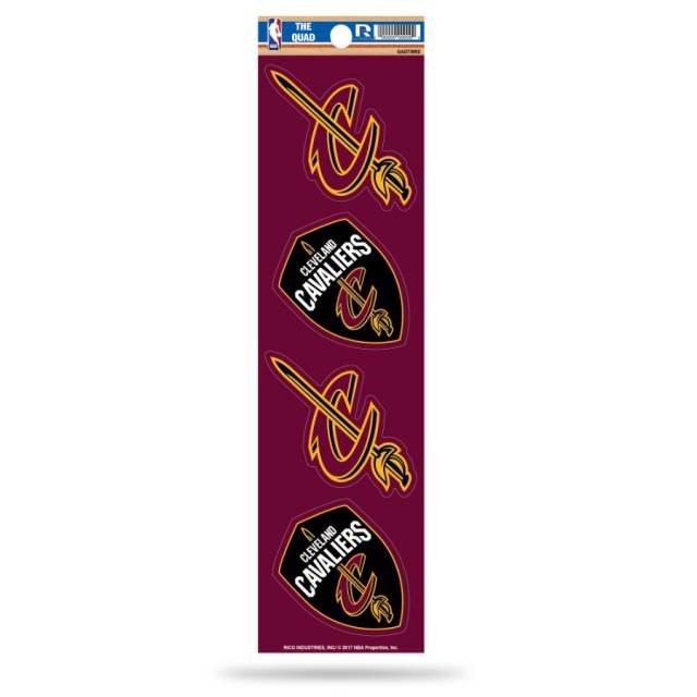 Cleveland Cavaliers - Set Of 4 Quad Sticker Sheet