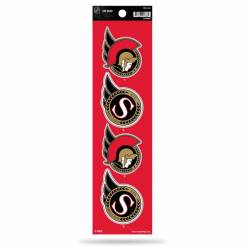 Ottawa Senators 2021 Logo - Set Of 4 Quad Sticker Sheet