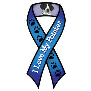 I Love My Pointer - Ribbon Magnet