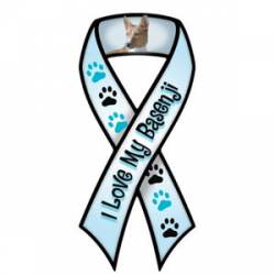I Love My Basenji - Ribbon Magnet