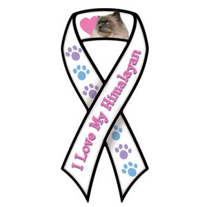 I Love My Himalayan - Ribbon Magnet