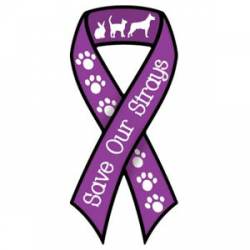 Save Our Strays - Ribbon Magnet