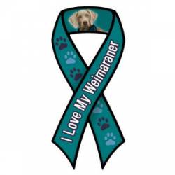 I Love My Weimaraner - Ribbon Magnet