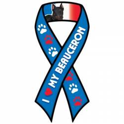 I Love My Beauceron - Ribbon Magnet