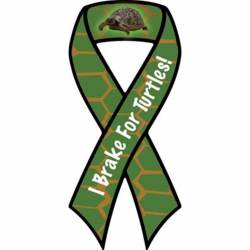 I Brake For Turtles - Ribbon Magnet