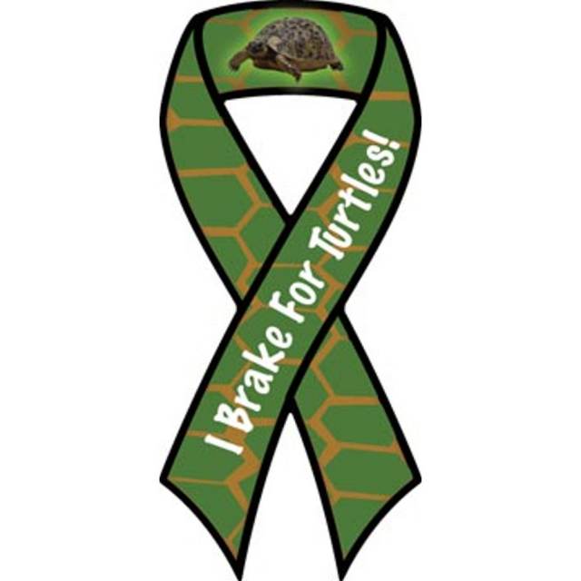 I Brake For Turtles - Ribbon Magnet