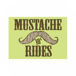 10 Cent Mustache Rides - Refrigerator Magnet